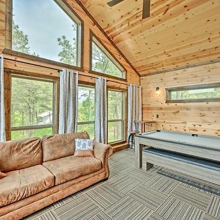 Modern Cabin With Hot Tub And Panoramic Views! Villa Broken Bow Eksteriør billede